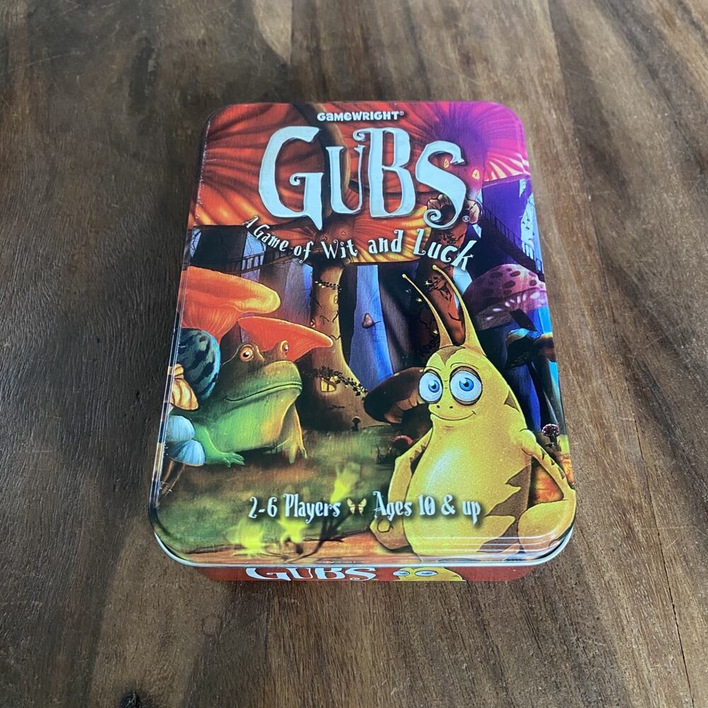 Gubs Card Game of Wit & Luck 2011 Gamewright Metal Tin
